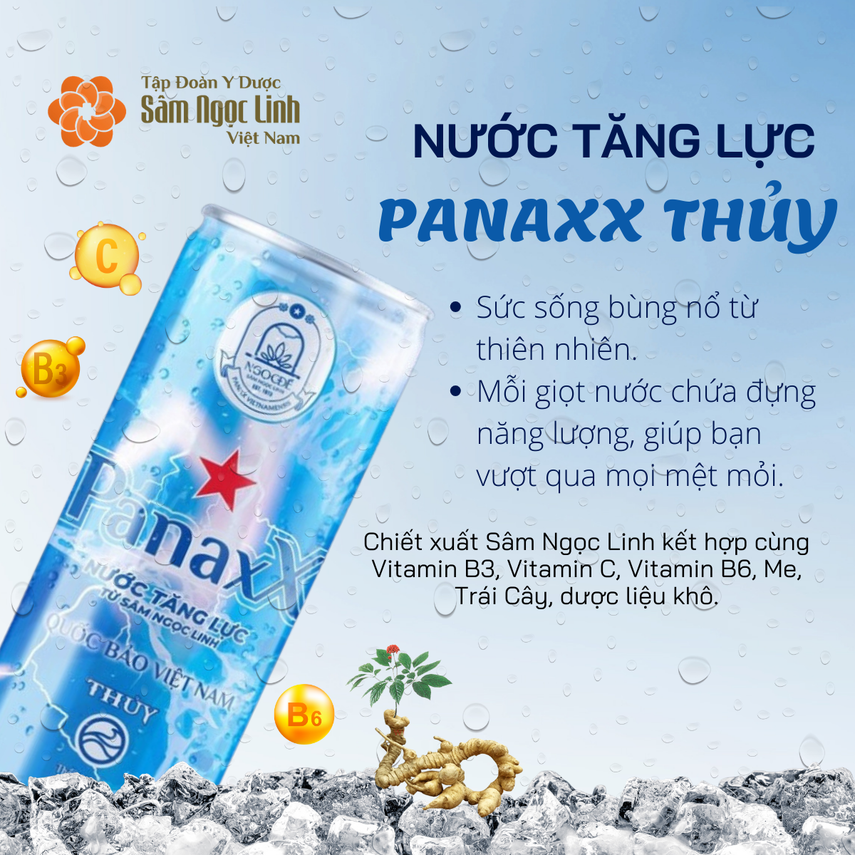 Nước tăng lực PanaxX Thủy